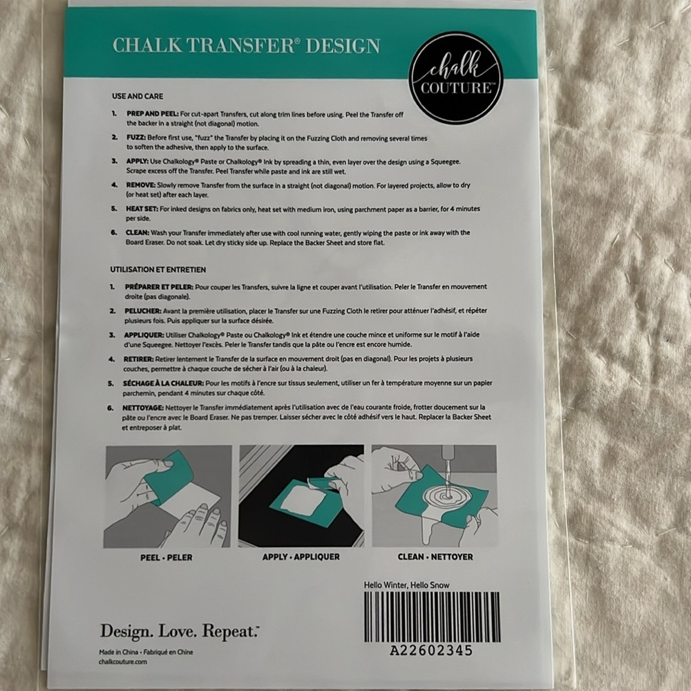 Chalk Couture Size A Transfers - 5 New & Used - Picture 6 of 13